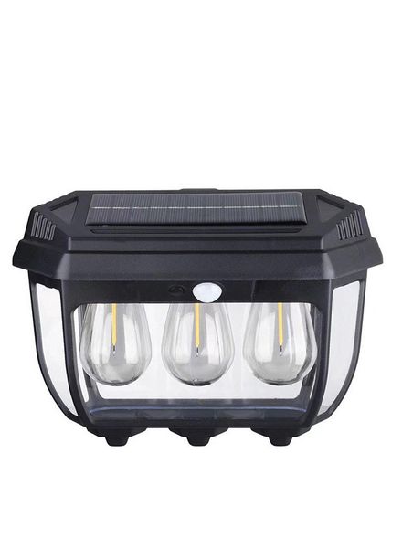 3 Lamps Solar Outdoor Induction Wall Lamp