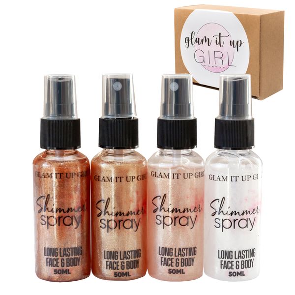Glam It Up Girl Face &amp; Body Shimmer Spray Set of 4
