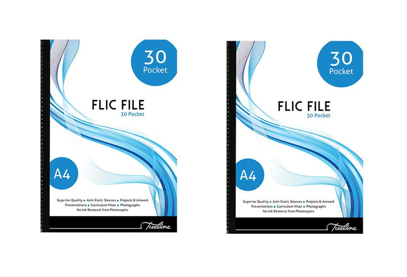 Treeline Flic File 30 Pocket - Pack of 2