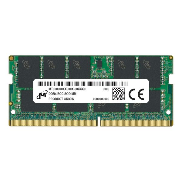 Micron DDR4 ECC SODIMM 3200 MHz 32GB Notebook/Workstation Memory