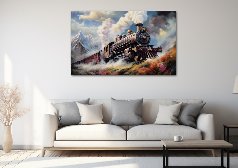 Canvas Wall Decor - Steam Locomotive Majesty - MT0062