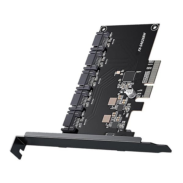 Pcie To 5 Ports Sata 3 Iii 3.0 6Gbps Ssd Adapter