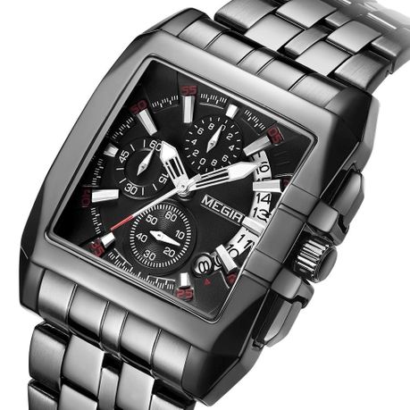 MEGIR Men Stainless Steel Chronograph Formal Watch Daily Sale Shop