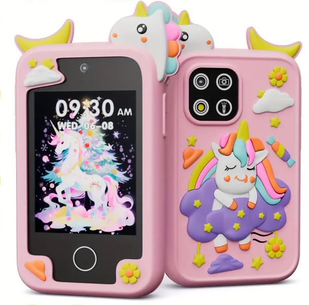 Kids Smart Phone for Girls, Christmas Birthday Gifts for Age 3-10 Kids