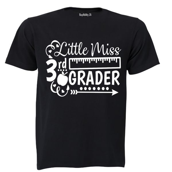 Little Miss 3rd Grader - Kids T-Shirt - White