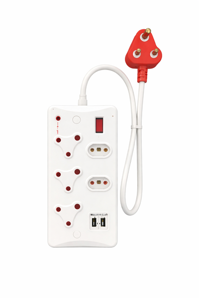 WACO Surge Multi Plug 5-Socket Extension Board