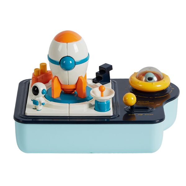 Children Countdown Space Puzzle DIY Building Set Ejection Block - Rocket