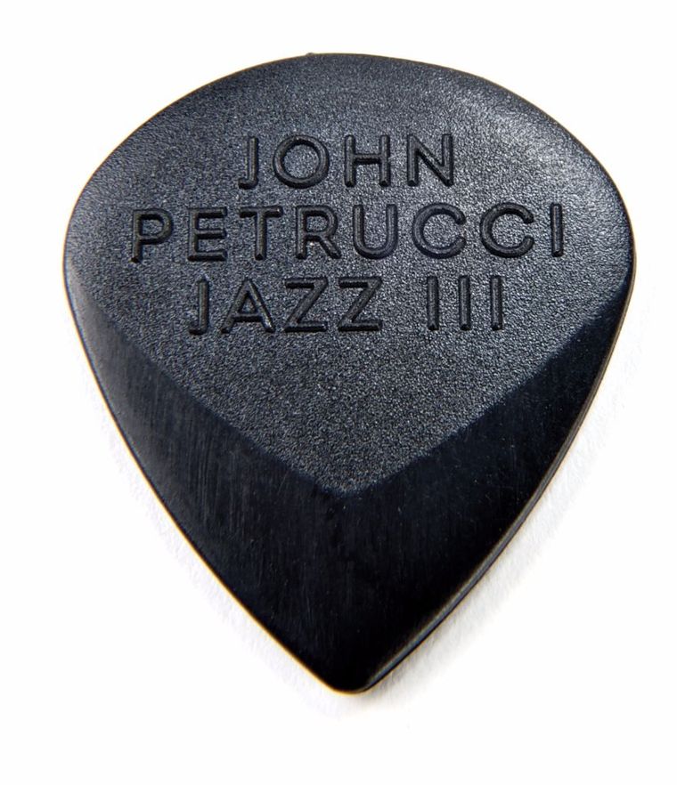 Dunlop 518RJPBK John Petrucci Primetone Jazz III Guitar Picks (12 Picks), Black, 1.38mm