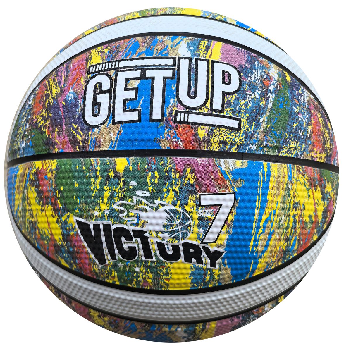 GetUp Victory Graphic 12 Panel Basketball - Size 7