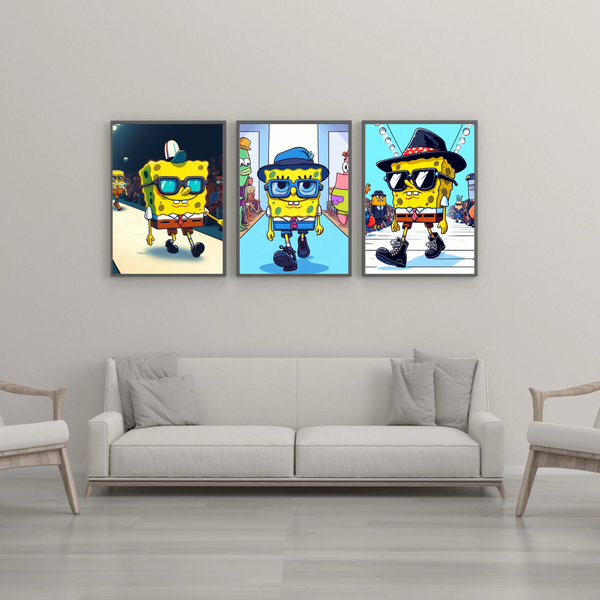 Spongebob Fashion Show Wall Art