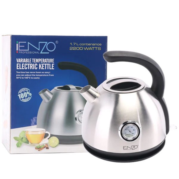 ENZO Retro Style Vintage Thermometer Electric Kettles
