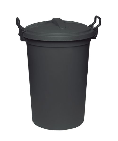 Refuse Bin with Grip for Lid 120ltr Big Jim Black