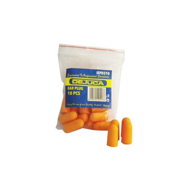 Dejuca - Ear Plugs - 10 Pairs/pkt - 10 Pairs/pkt - 5 Pack