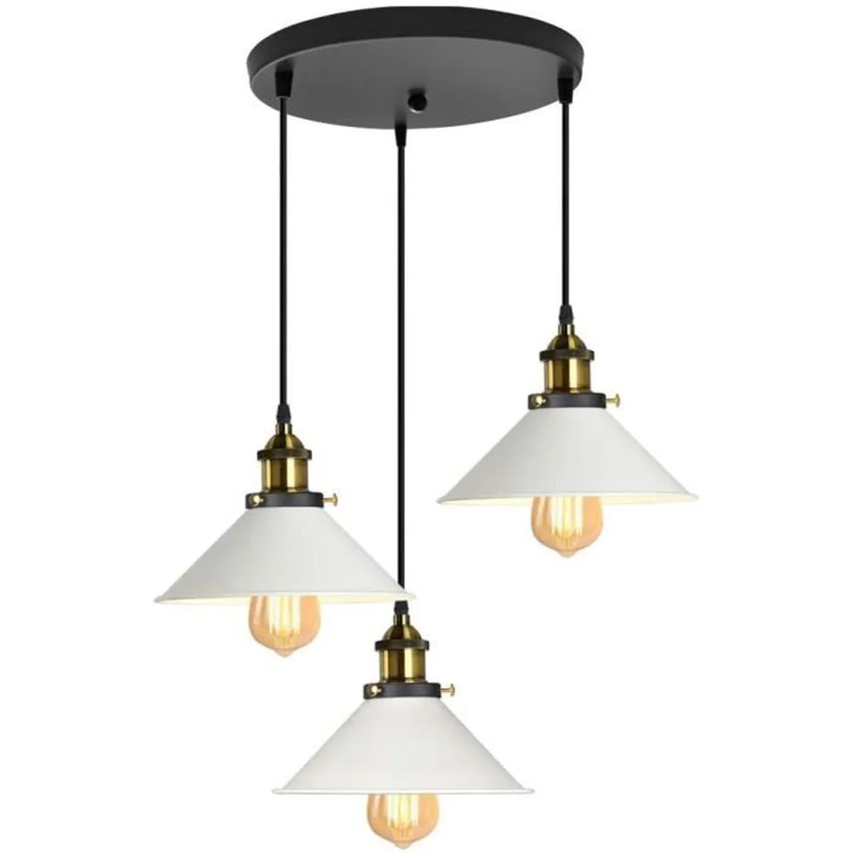 White Lamp Shade Vintage Metal Pendant Light Shop Today. Get it