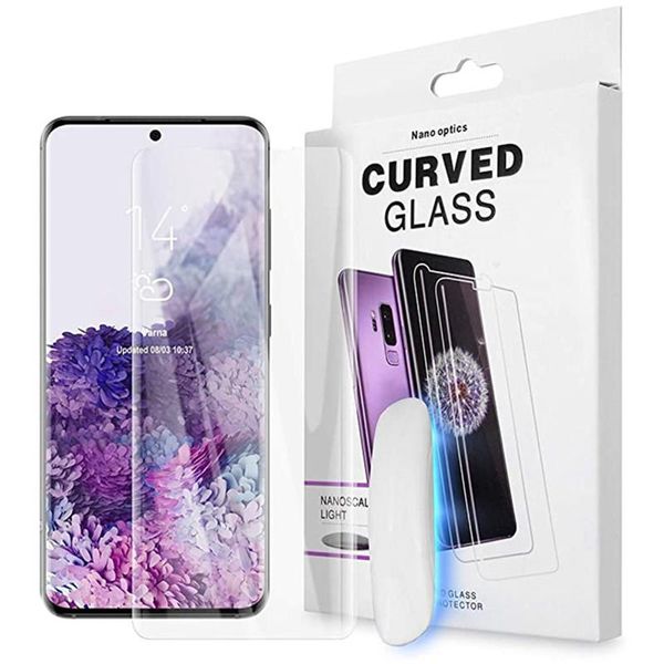 UV Nano Liquid Full Glue Curved Tempered Glass for Samsung S21 Plus | AW