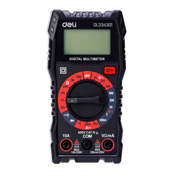 Deli Digital Multimeter 3 1/2 CAT III 600V