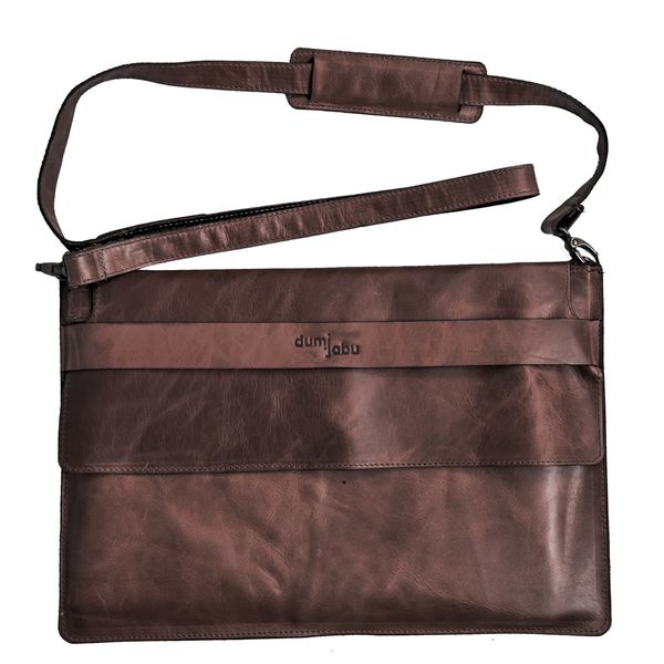 12" Genuine Leather Crossover Laptop Sleeve