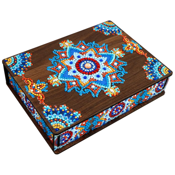 DIY Mandala Diamond Painting Wooden Box Diamond Painting Box for Diamond Ar