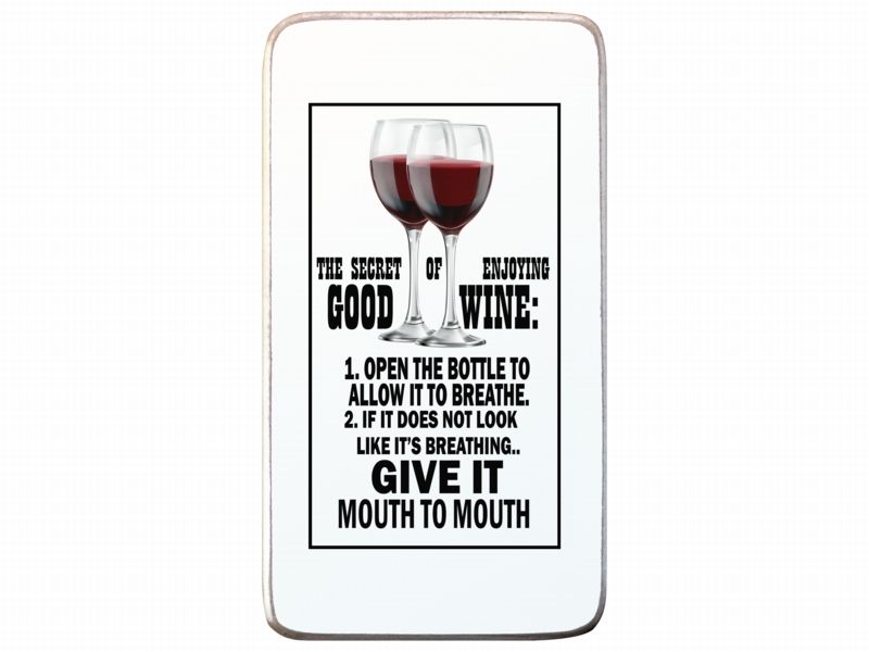 Baytiques - Wall Plaque Good Wine 33cmx18cmx2cm
