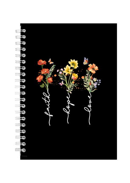 Faith Hope Love Birthday Gift Idea Writing Book Notepad Notebook A5 506
