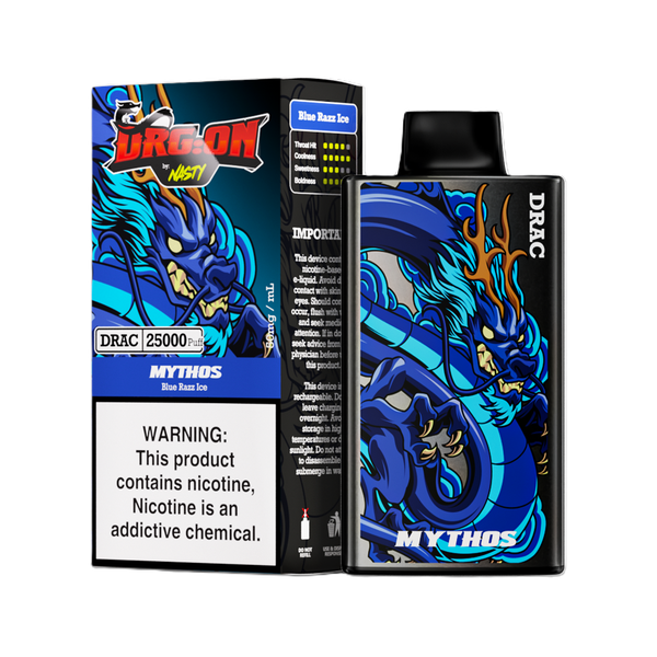 Nasty Bar Drag-on 25k Disposable Vape - 5% Blue Razz Ice Mythos