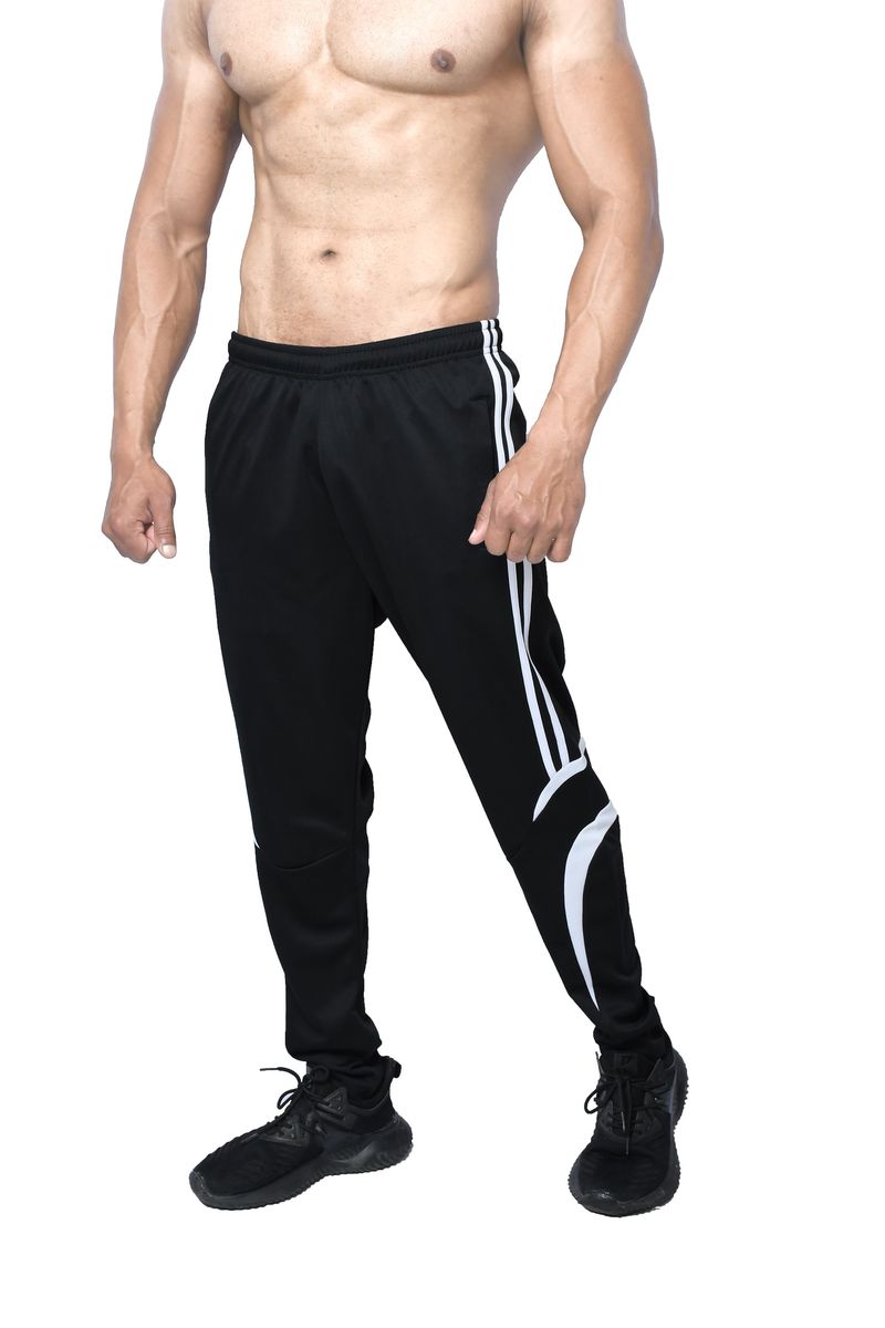 Ronex Slimfit Jogger Track Pant Black/White Shop Today. Get it