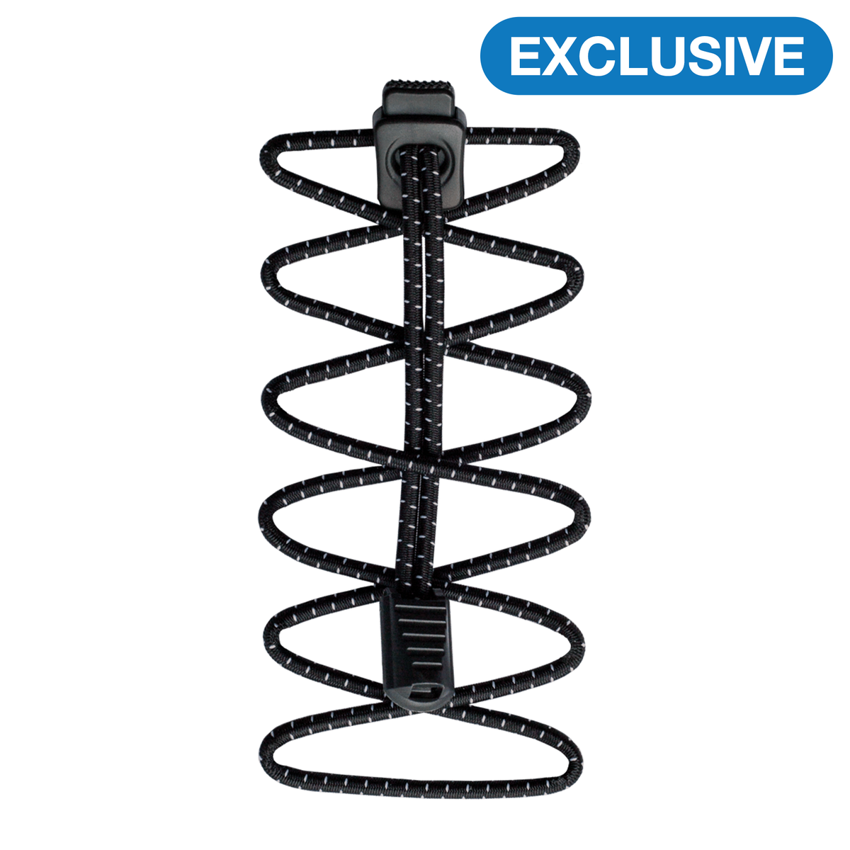 Nathan Reflective Run Laces - Black - One Size