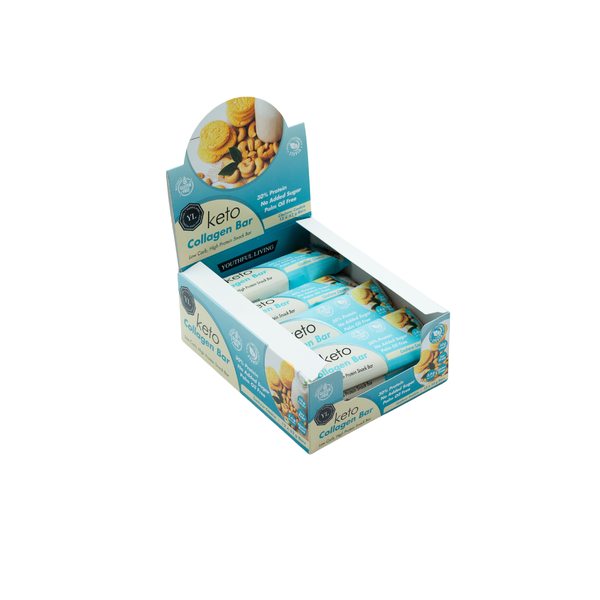 YL Keto Collagen Bars 52g - Cashew Cookie