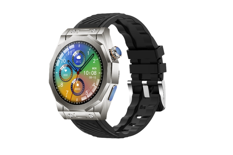 LG65 MAX Smart Watch - 2" HD Display, Bluetooth Calling - Black