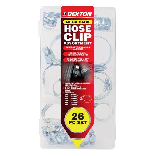 Dekton 26 Piece Hose Clip Set
