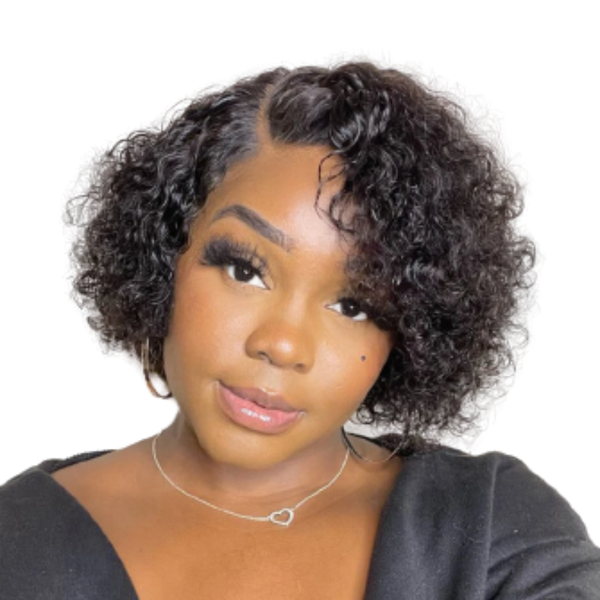 Full Frontal Brazilian Short Curly Wig.
