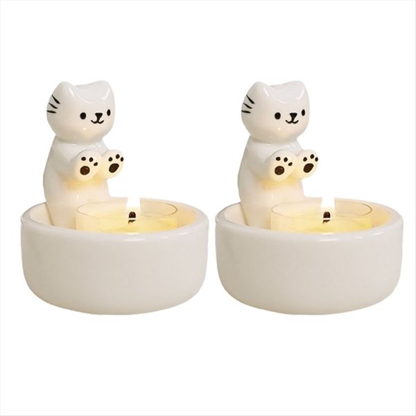 Kitty Candle Holder, Aromatherapy Candle, Lovely Cat Home Decoration Candle