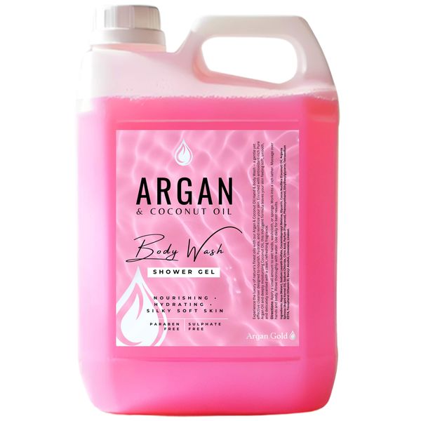Argan &amp; Coconut Oil Body Wash &amp; Shower Gel - 5L