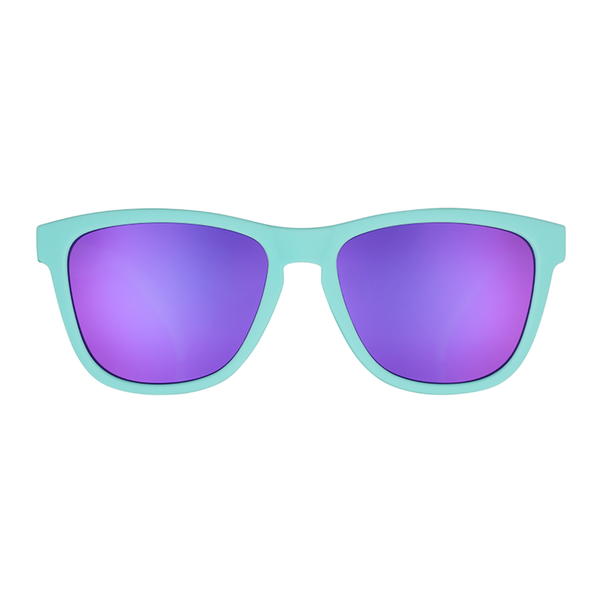 goodr Electric Dinotopia Carnival Polarised Sunglasses Baby Blue