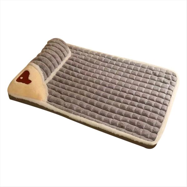 Pet Bed Mat Protect Cervical Spine Detachable Pet Supplies Brown-L