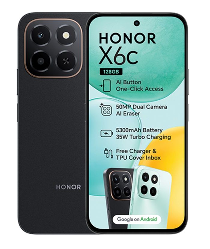 HONOR X6c 128GB LTE Dual Sim - Midnight Black