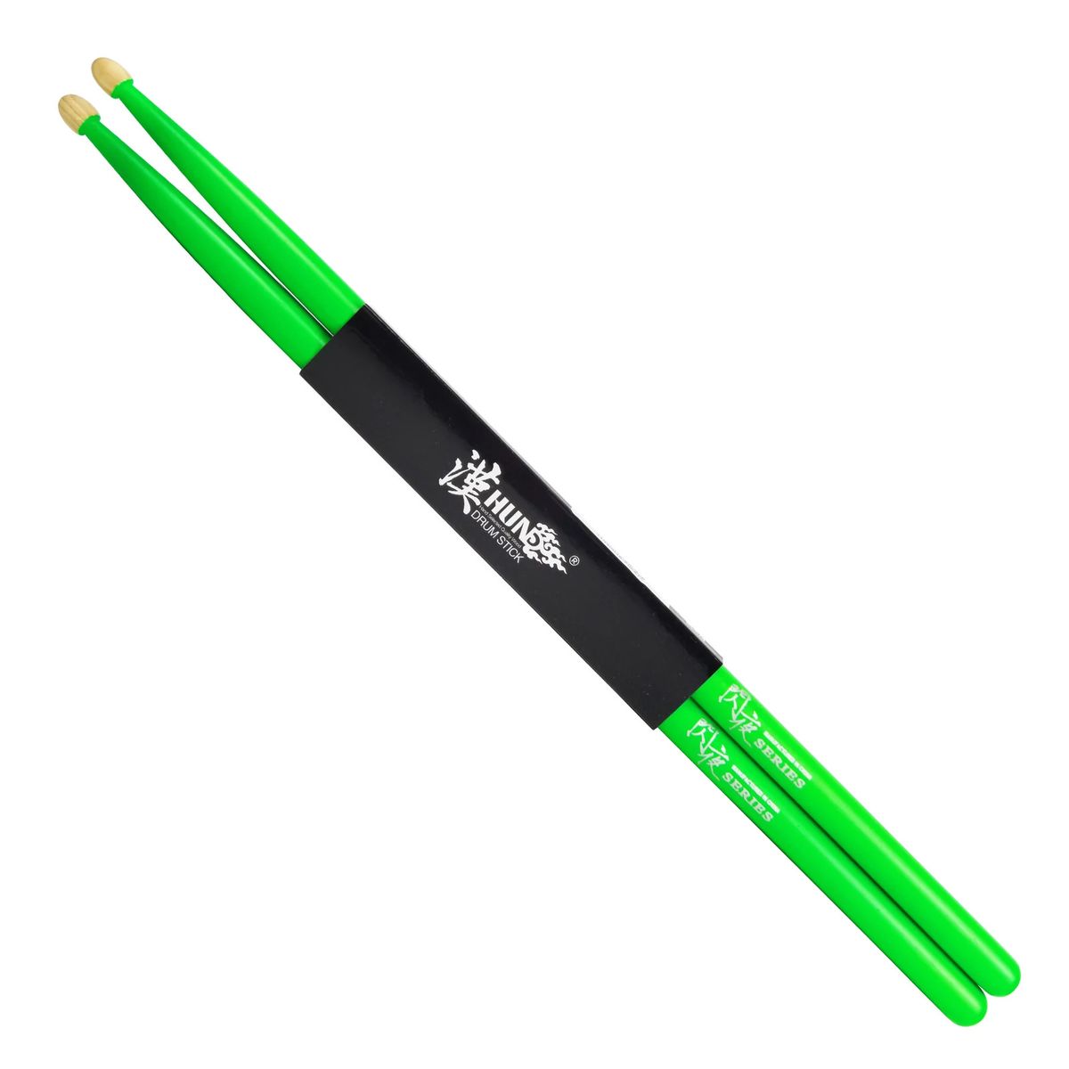 Hun Drum sticks 5A Flourescent Series Green