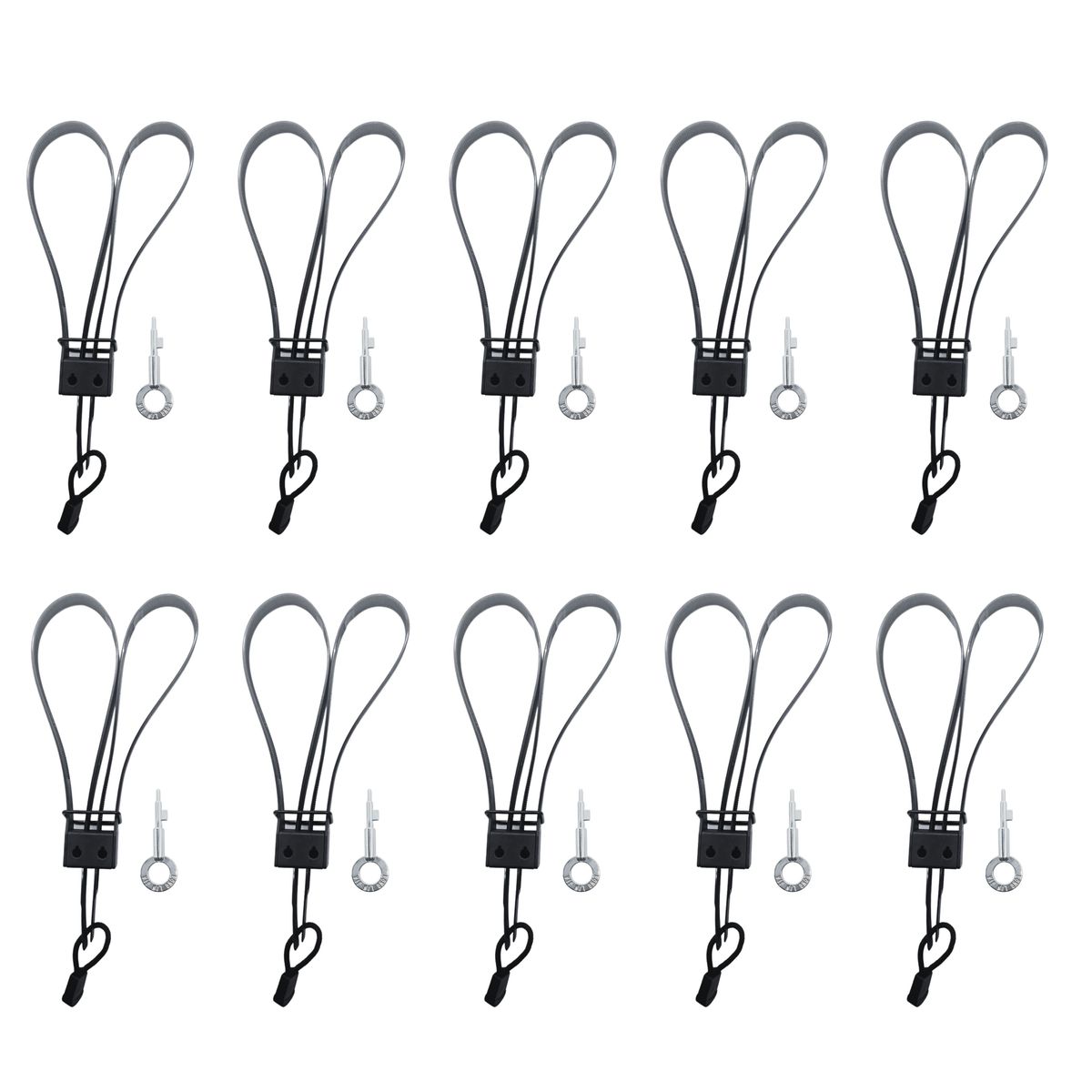 Personal Security Heavy Duty Nylon Flexi Cuffs / Zip Tie Handcuffs