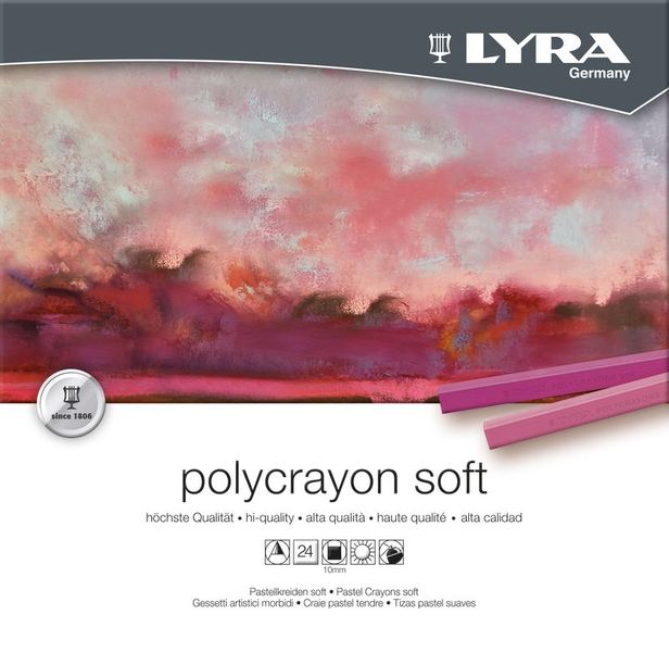 Lyra Polycrayons Pastels - 24 Colours in Box