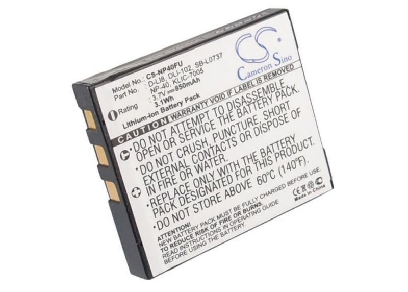 EASYPIX DVC5308 &amp; FUJIFILM FinePix 455 Zoom Camera Battery /850mAh