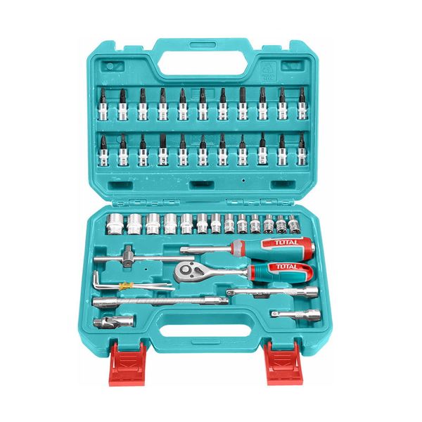 Total Socket Set 46Pcs 1/4" Industrial