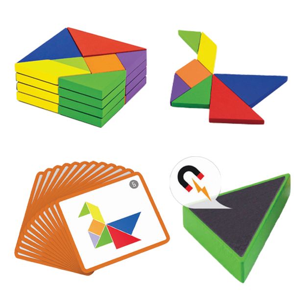 Magnetic Tangram Blocks