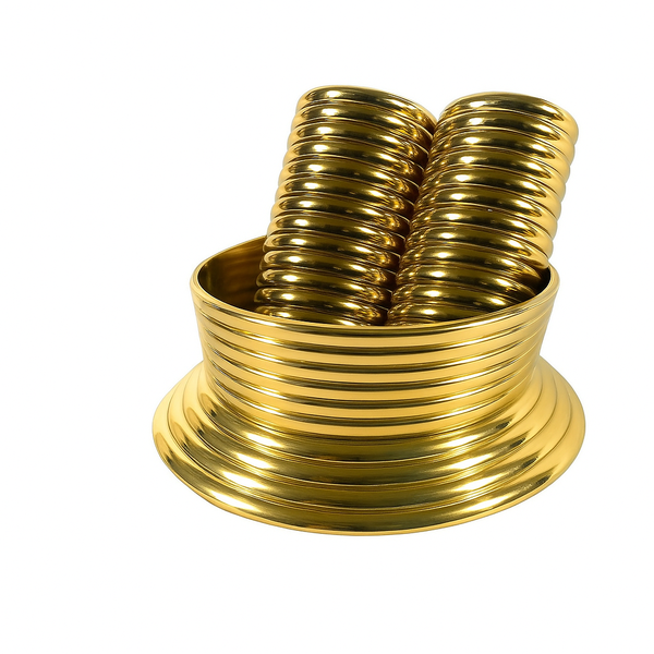 Gold Necklace &amp; 2 Cuffs for Women