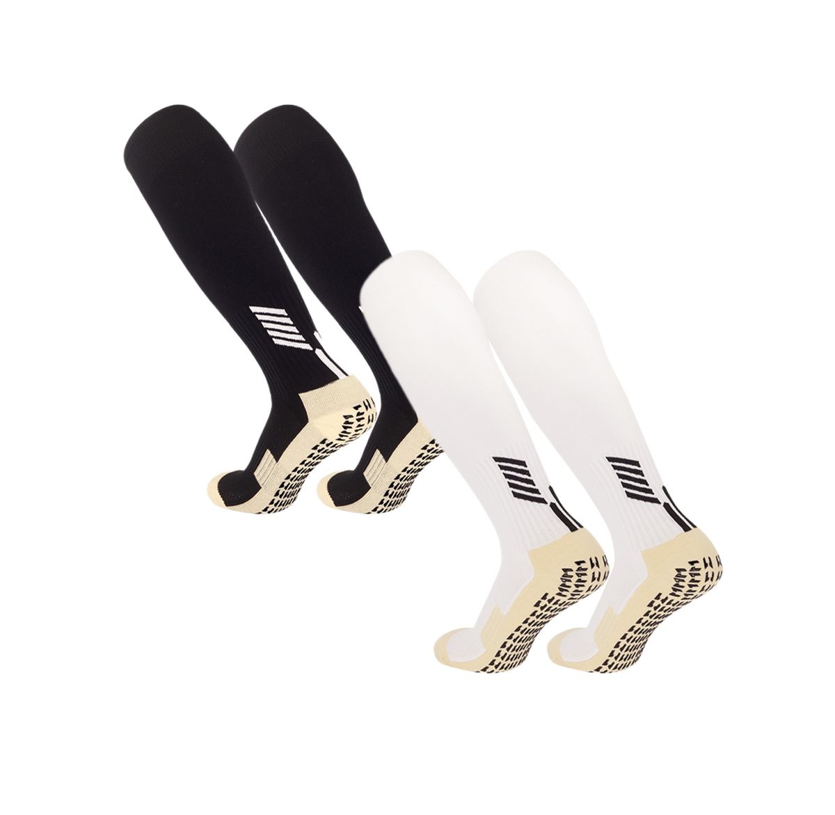 Non-Slip Football Socks Knee High Professional Grip Socks Anti-Slip Unisex