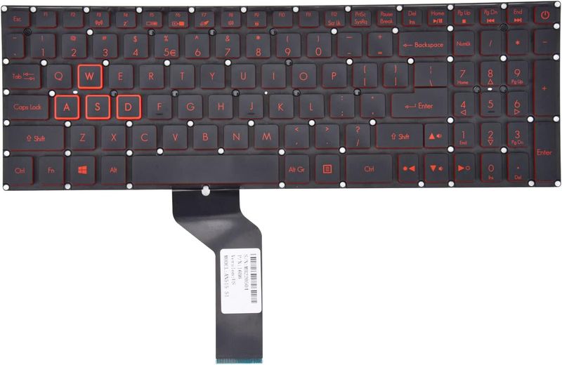 Replacement Backlit Keyboard for Acer Nitro 5 N17C1 N16C7 Series Laptops