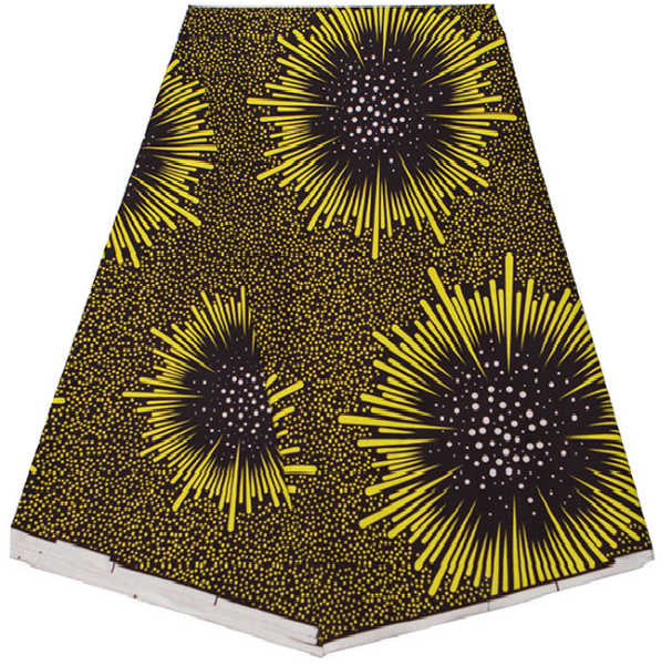 Cosmic Sunflower Ankara Fabric