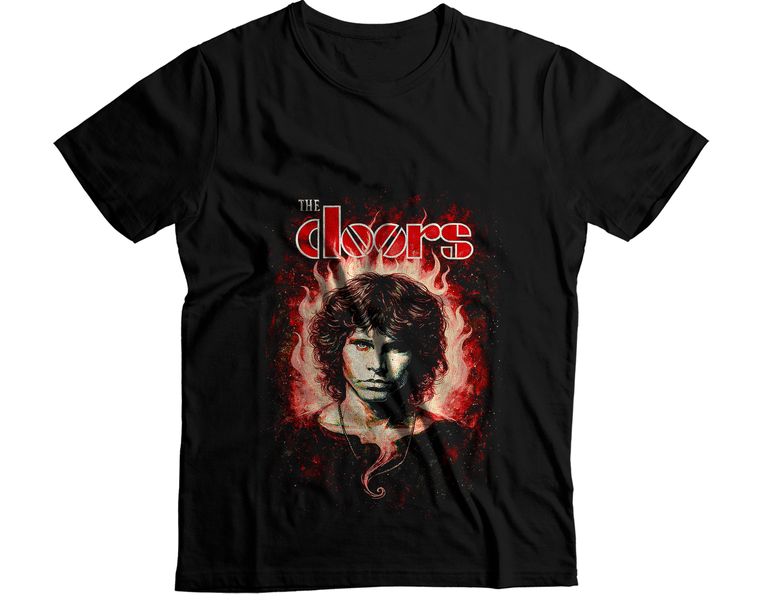 Jim Morrison The Doors Rock Icon Graphic T-Shirt