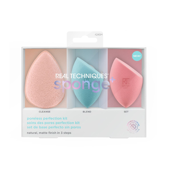 Real Techniques Sponge Set Pro-Matte Preless Perfection Kit
