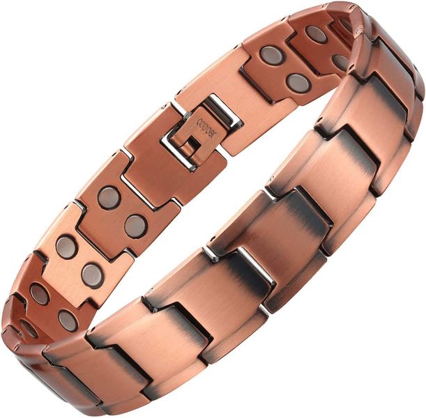 Copper Bracelet for Men, 99.9% Pure Copper Magnetic Bracelet