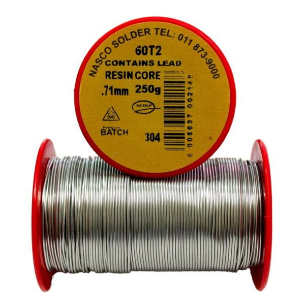Resin Core Flux (Gum Rosin) Solder Wire 60% Tin, 40% Lead